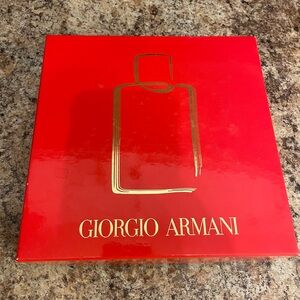 Giorgio Armani Red Box ONLY with Gold Design